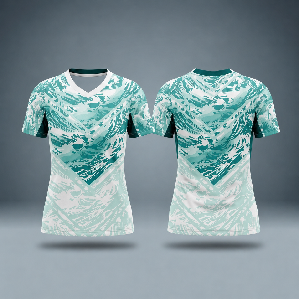 Fan Tee Green White - WOMEN