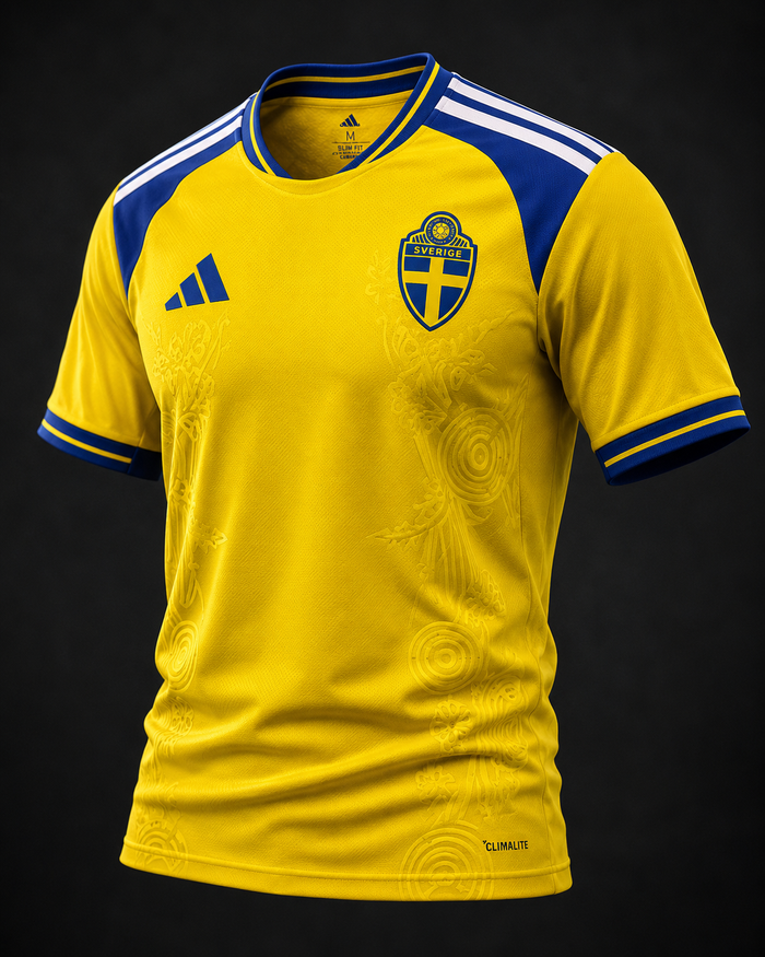 Sweden Fan Tee Yellow - MEN | UNISEX