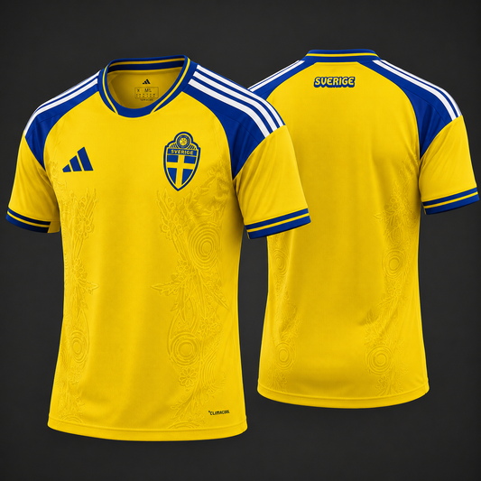 Sweden Fan Tee Yellow - MEN | UNISEX