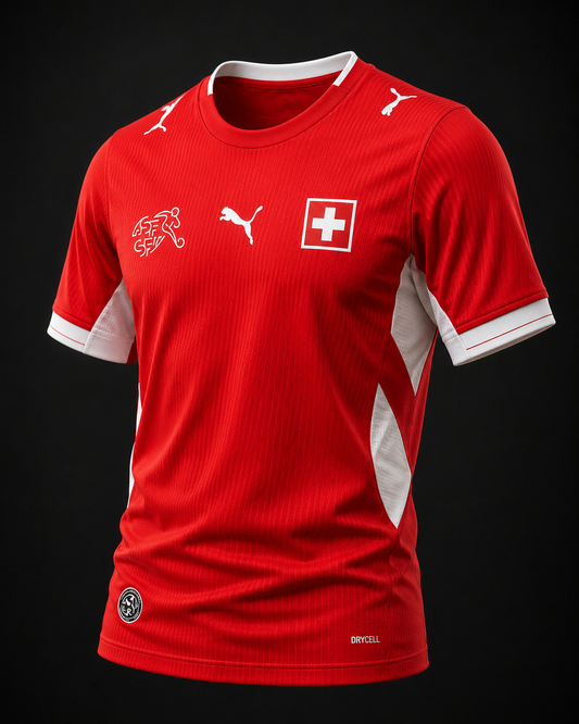 Switzerland Fan Tee Red - MEN | UNISEX