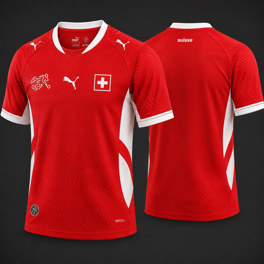Switzerland Fan Tee Red - MEN | UNISEX
