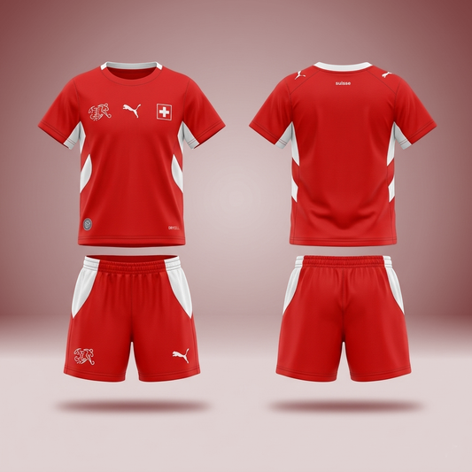 Switzerland Fan Set Red - KIDS