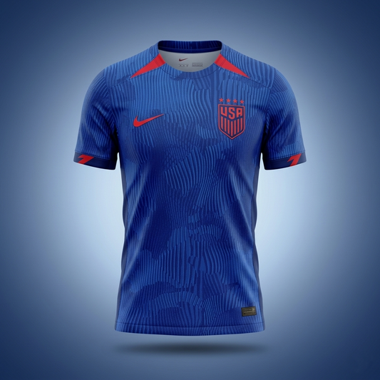 USA Fan Tee Blue - WOMEN