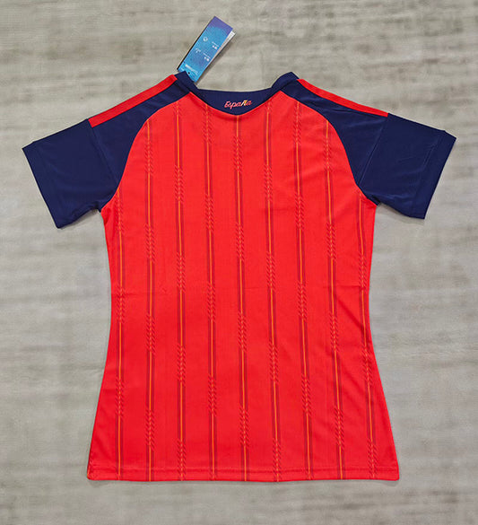 Spain Fan Tee Red - WOMEN