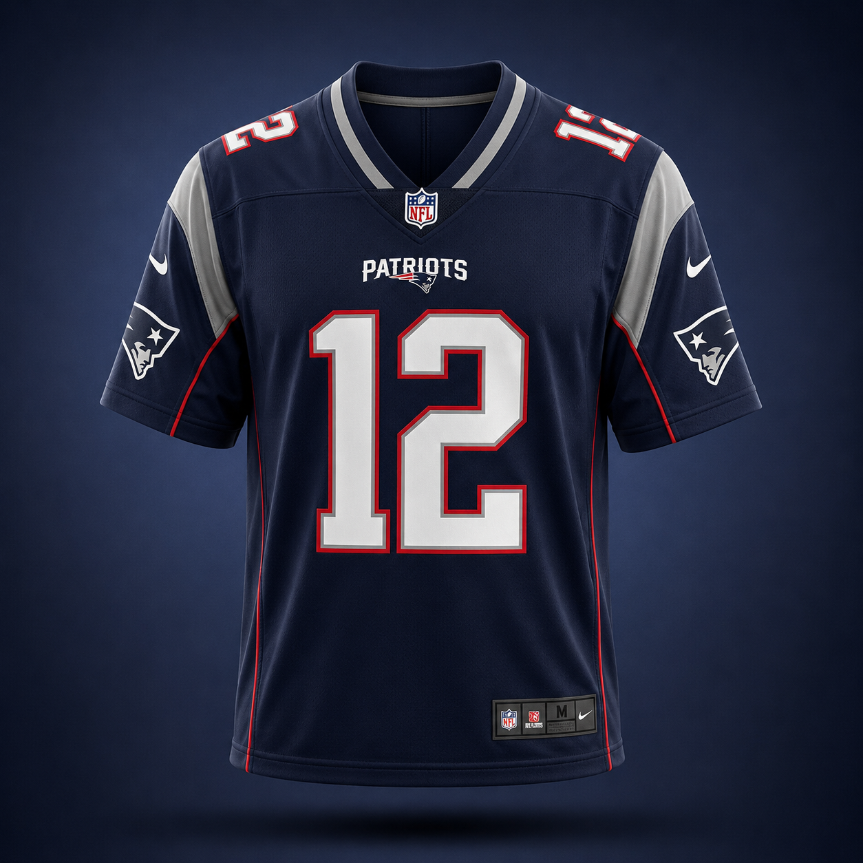 Patriots NFL Blue Fan Tee - UNISEX