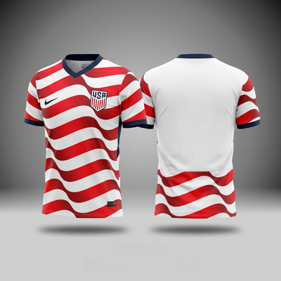 USA Fan Tee Red White - MEN | UNISEX