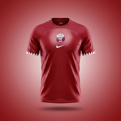 Qatar Fan Tee Red - MEN | UNISEX
