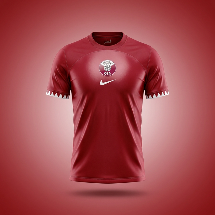 Qatar Fan Tee Red - MEN | UNISEX