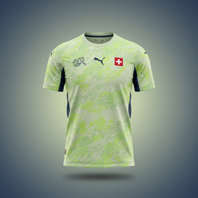 Switzerland Fan Tee Green - MEN | UNISEX