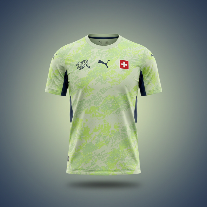 Switzerland Fan Tee Green - MEN | UNISEX